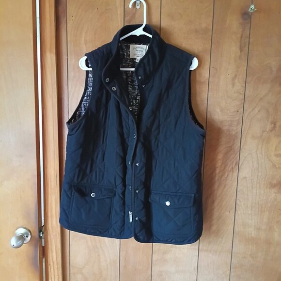 cambridge plus size womens black sleeveless winter vest size 1X - Picture 2 of 6
